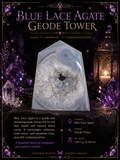 Blue Lace Geode Tower